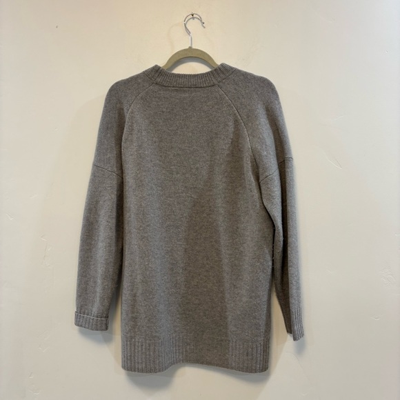 WHISTLES Neutral Gray Wool Blend Crewneck Sweater - Picture 12 of 13